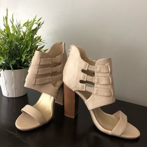Tan Strappy Heels